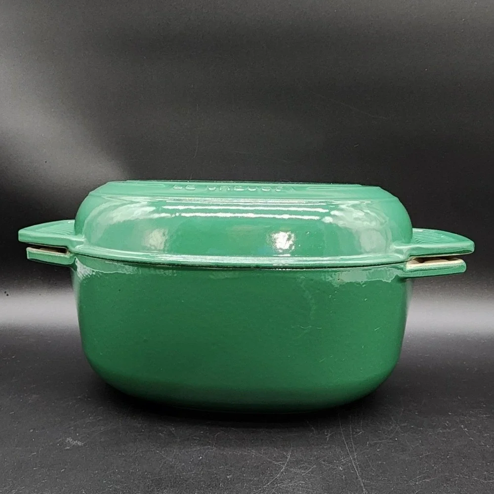 Le Creuset 27 4.2L Green Enameled Cast Iron Multi-Pan Oval Dutch Oven Skillet